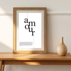 AFFICHE MINIMALISTE [1JEAN 4]