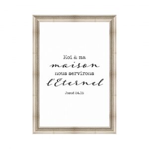 AFFICHE MINIMALISTE [JOSUE 24]