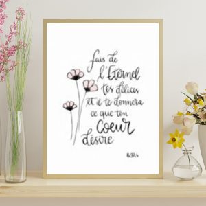 AFFICHE MINIMALISTE [PSAUME 37]